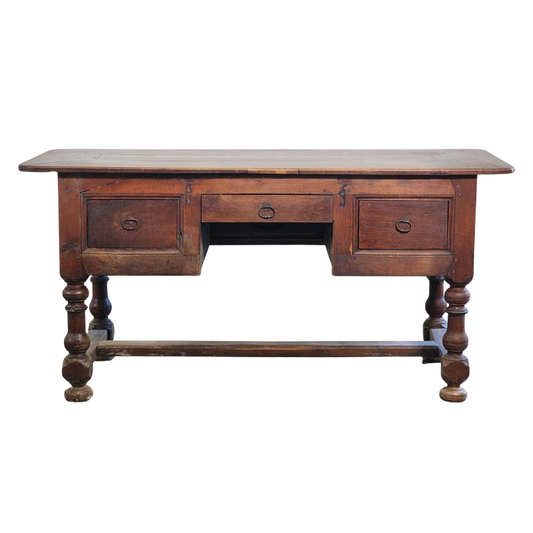 French Antique Walnut Desk