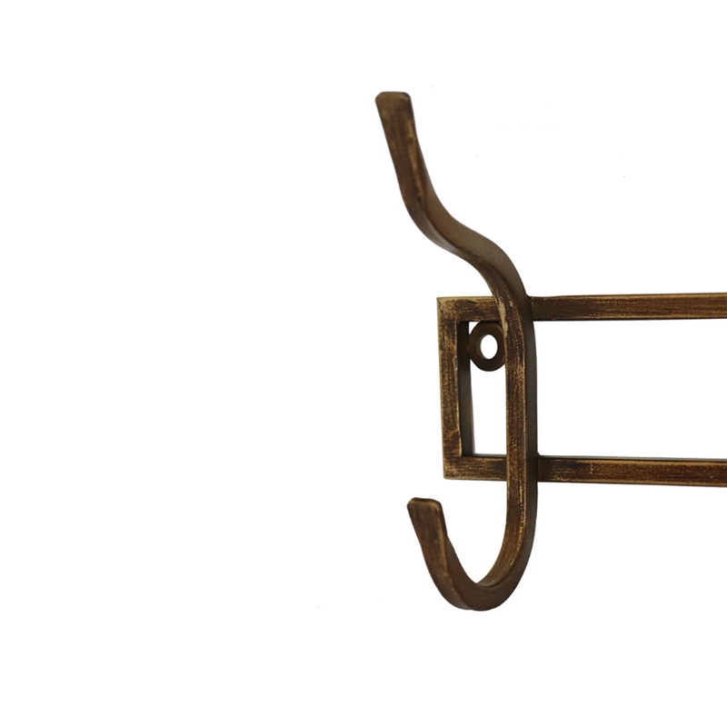 Iron 3 Hook – Antique Brass