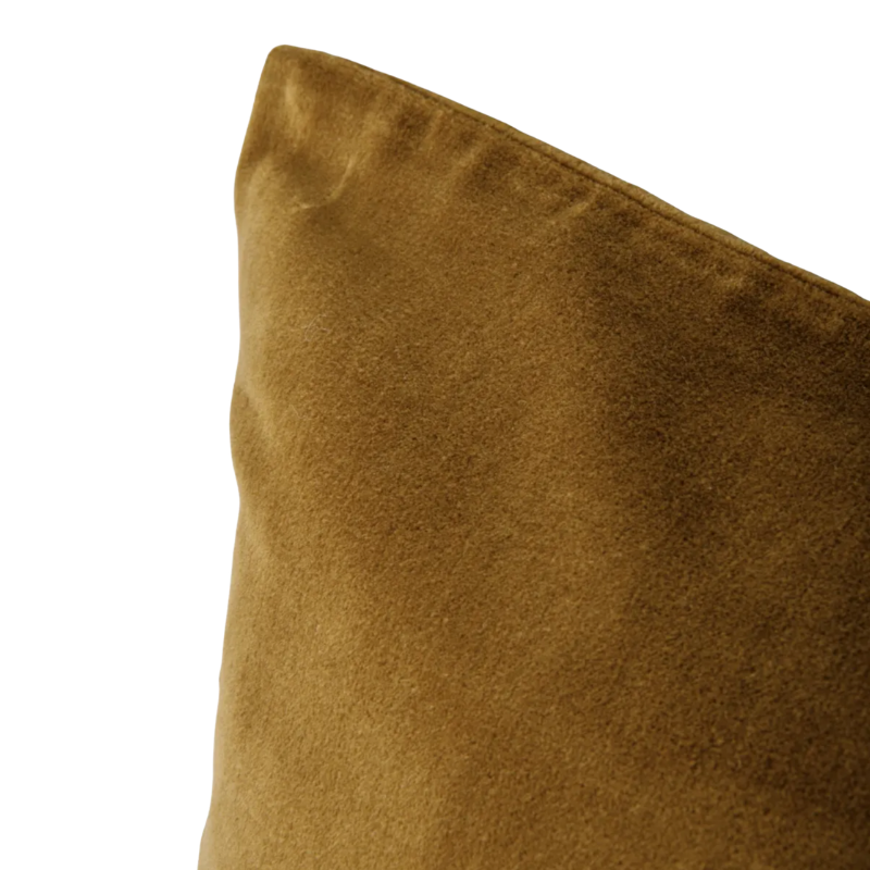 Velvet Cushion – Tobacco