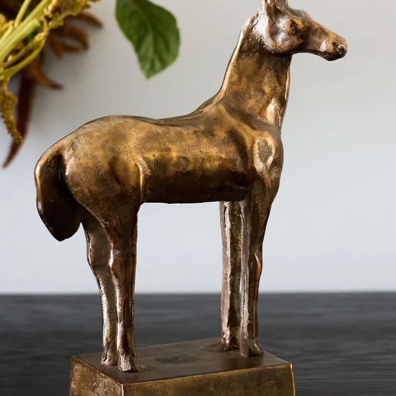 Copper Horse Sculpture
