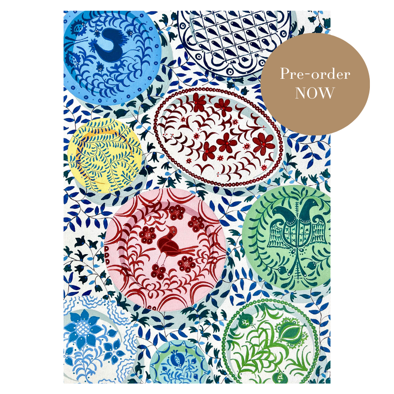 Emma Sheehan Tea Towel – Plates