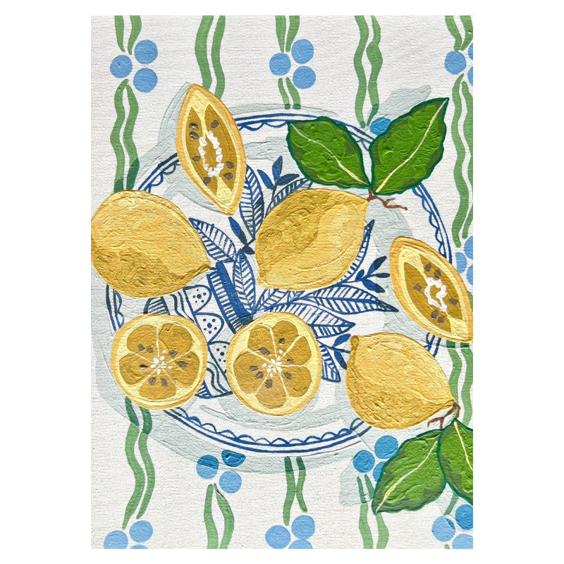 Emma Sheehan Tea Towel – Lemons