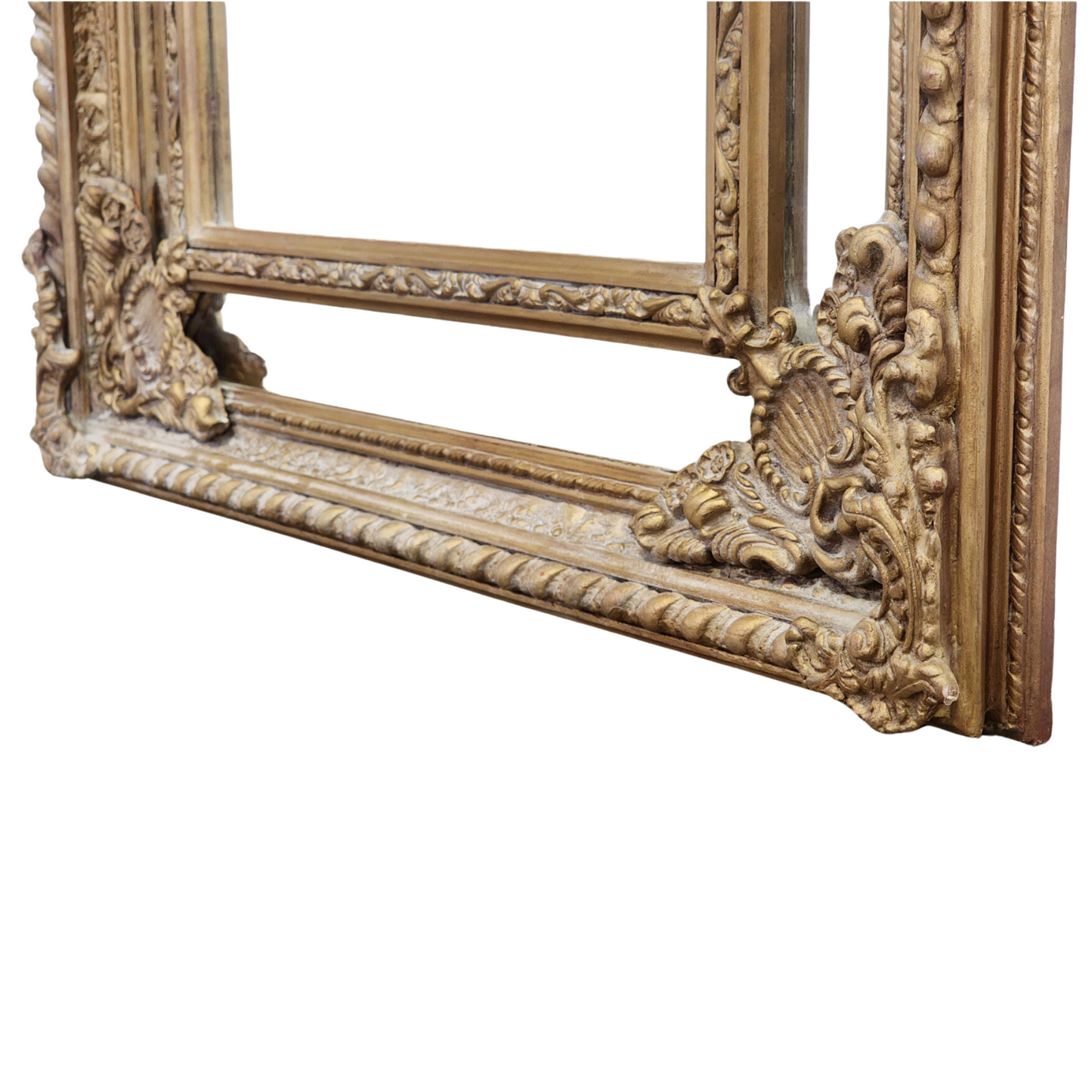 Large Gilt Arch Mirror With Vine Leaf Mouldings