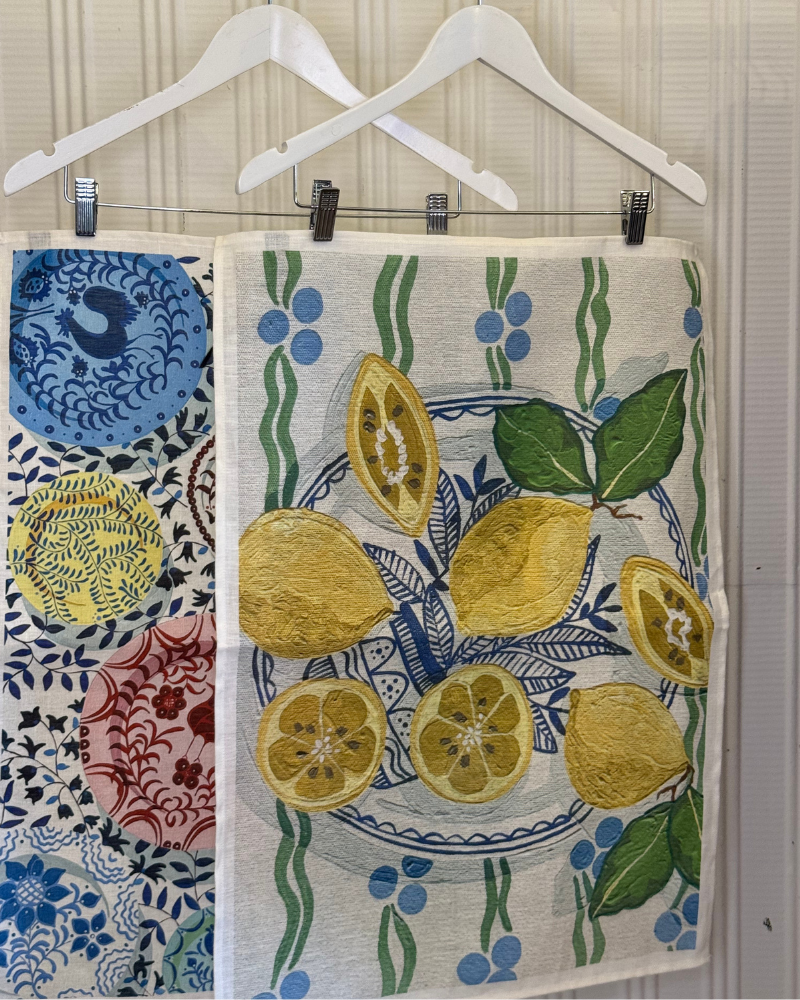 Emma Sheehan Tea Towel – Plates