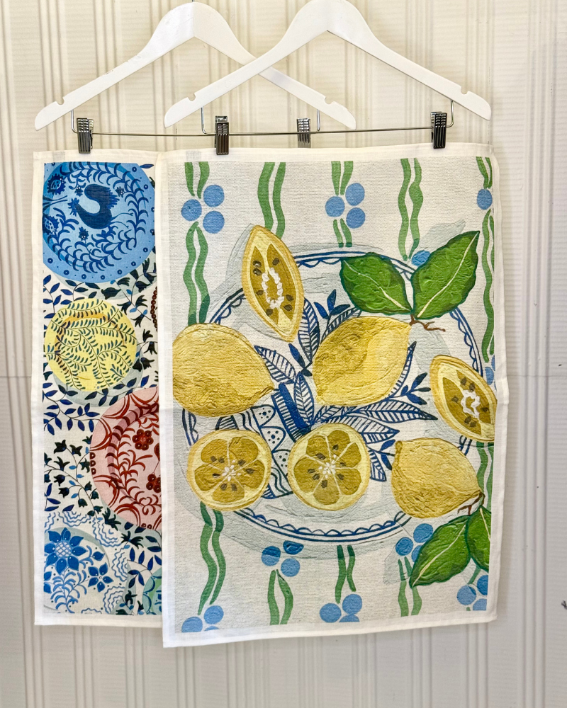 Emma Sheehan Tea Towel – Plates