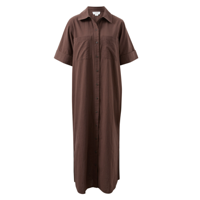 Midi Shirt Dress – Choc