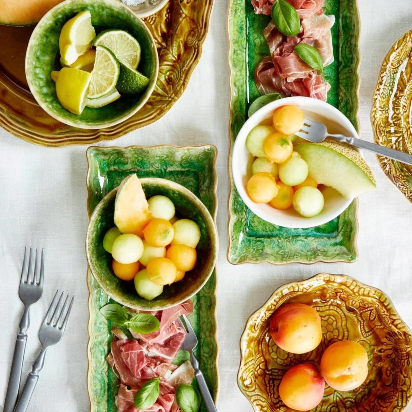 Arabesque Rectangular Server – Antique