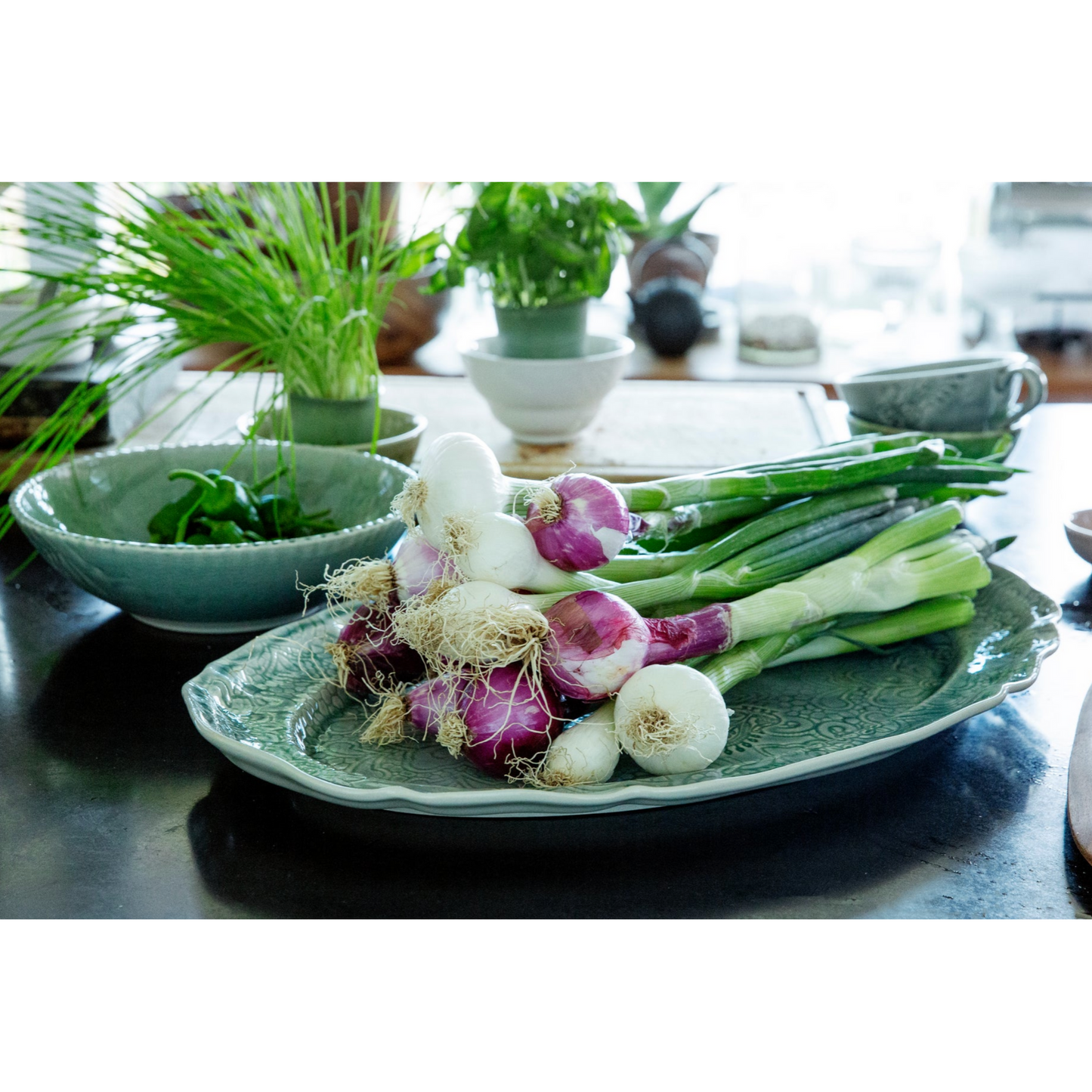 Arabesque Large Oval Server – Primavera