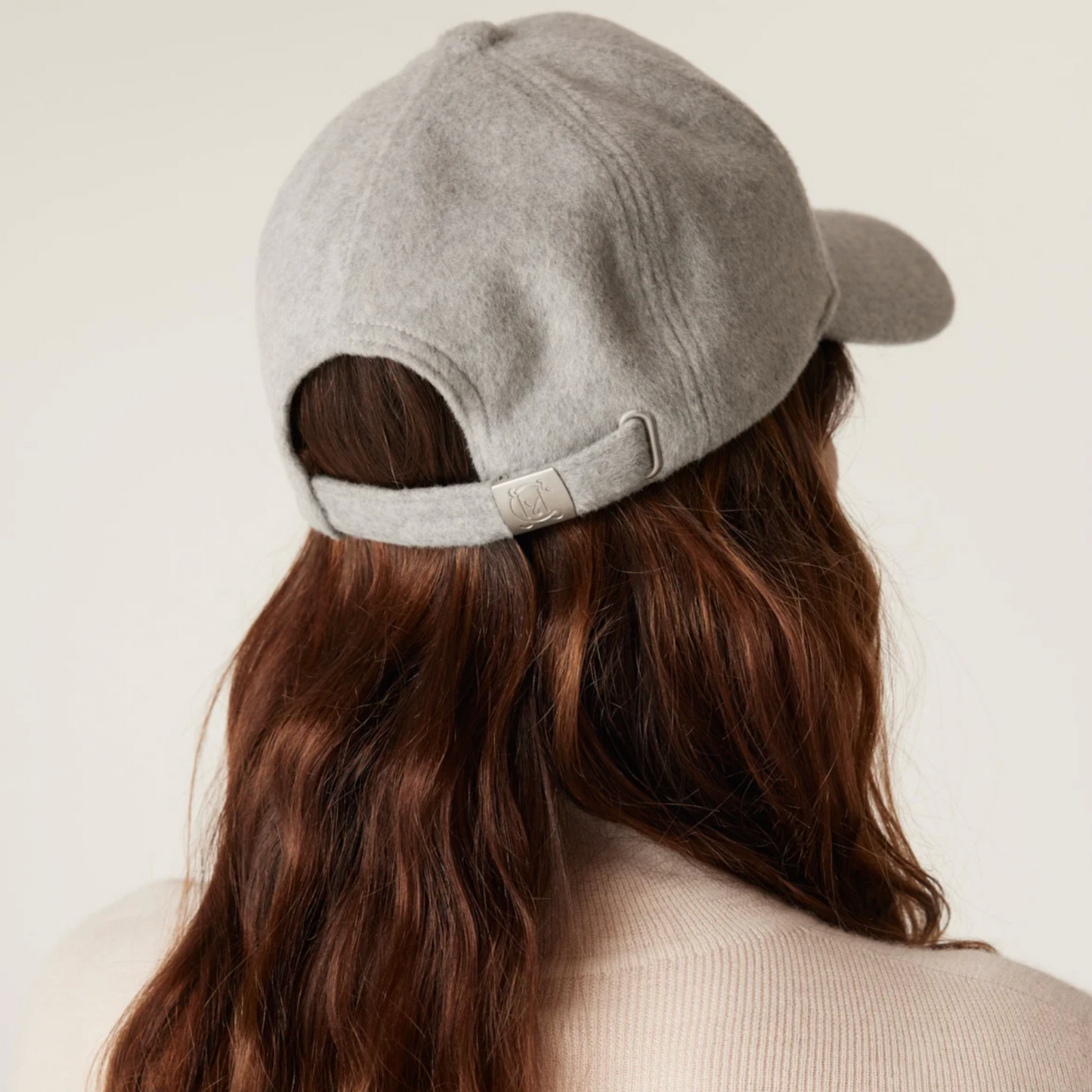 Wool Cashmere Cap - Grey Marle