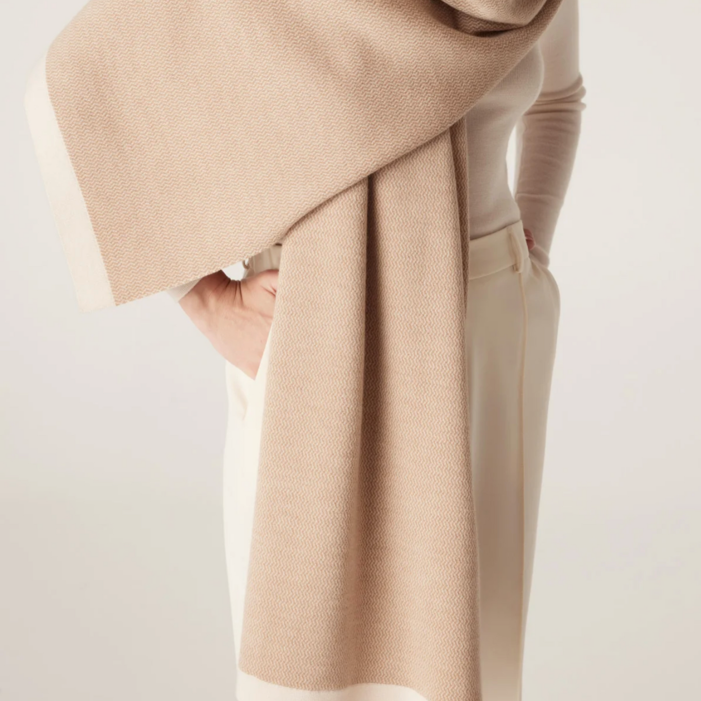 The Bellarine Merino Wrap - Camel