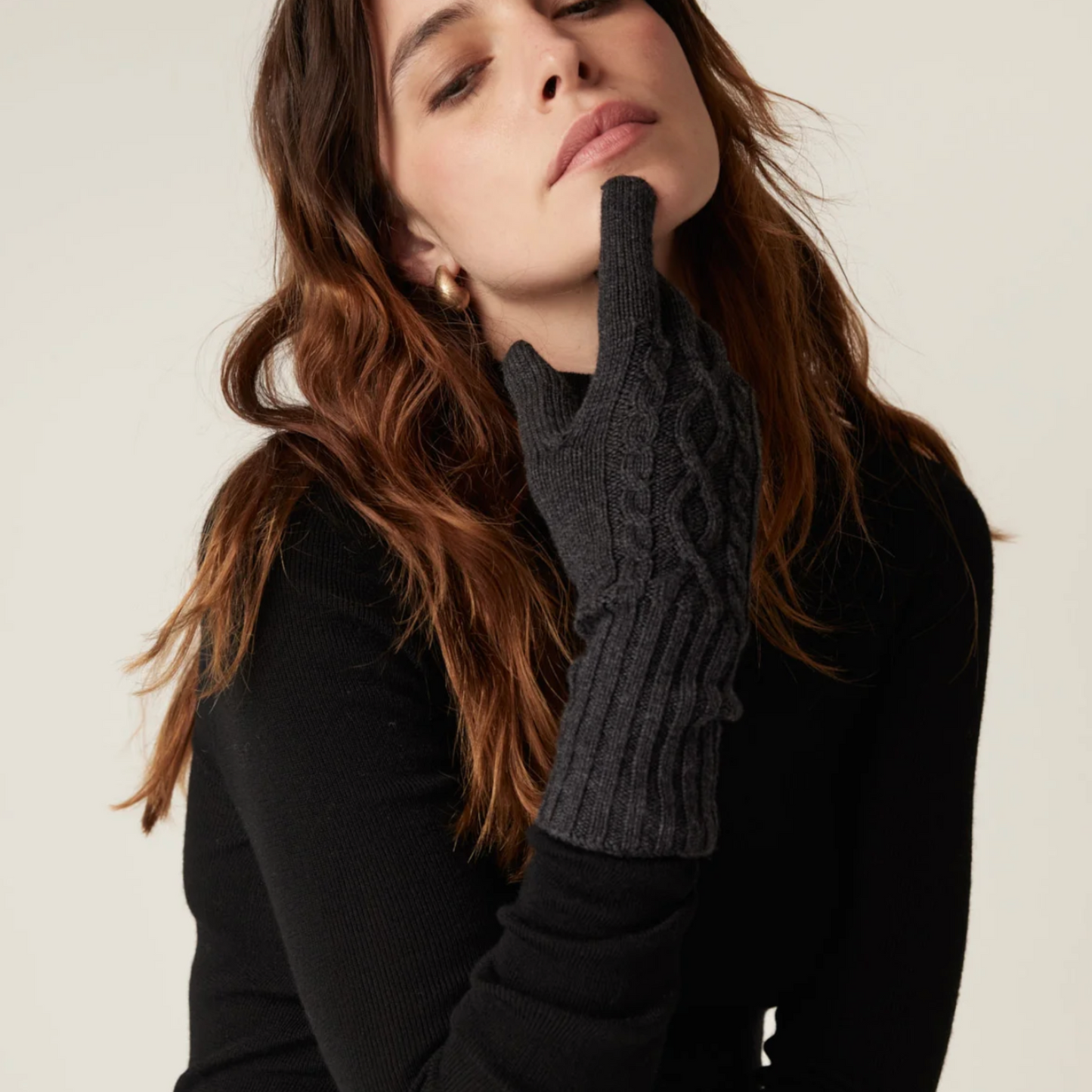 Merino Gloves - Charcoal