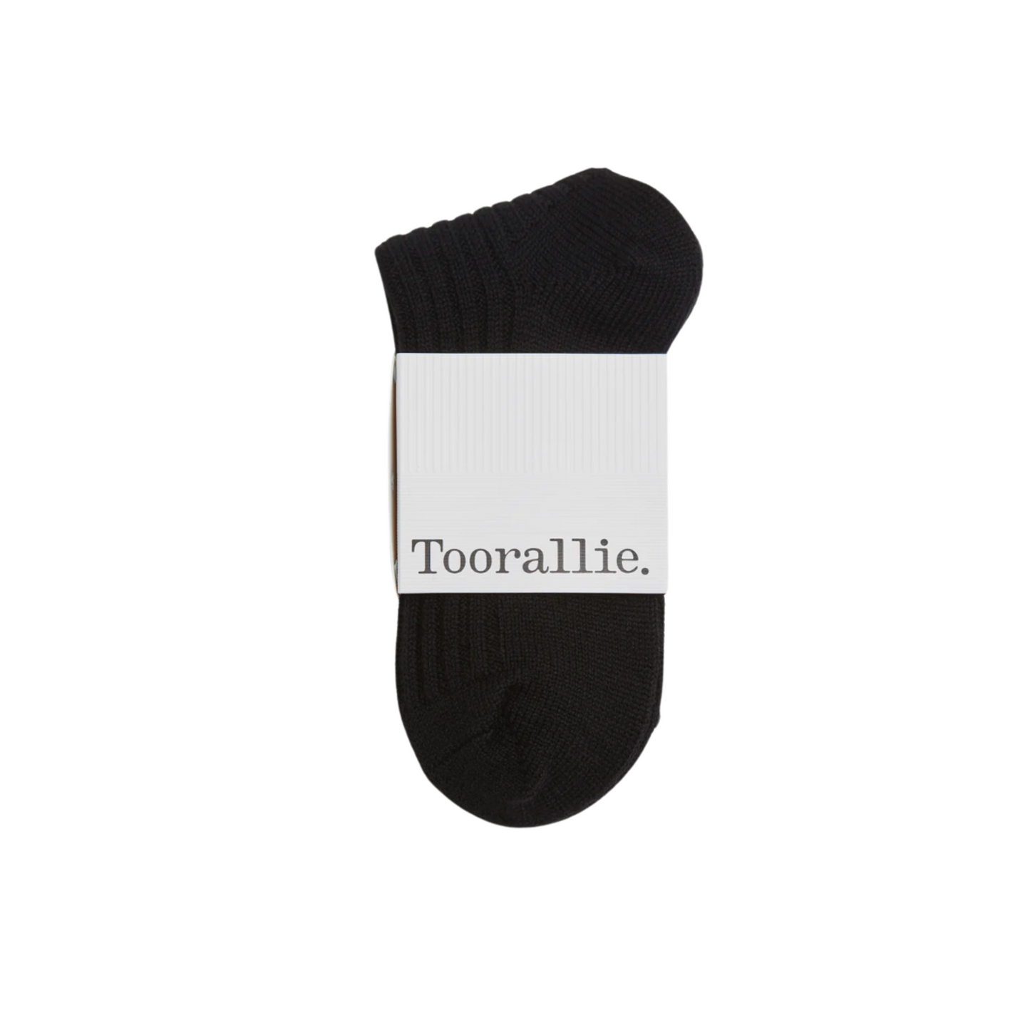 Ribbed Merino Sock - Black