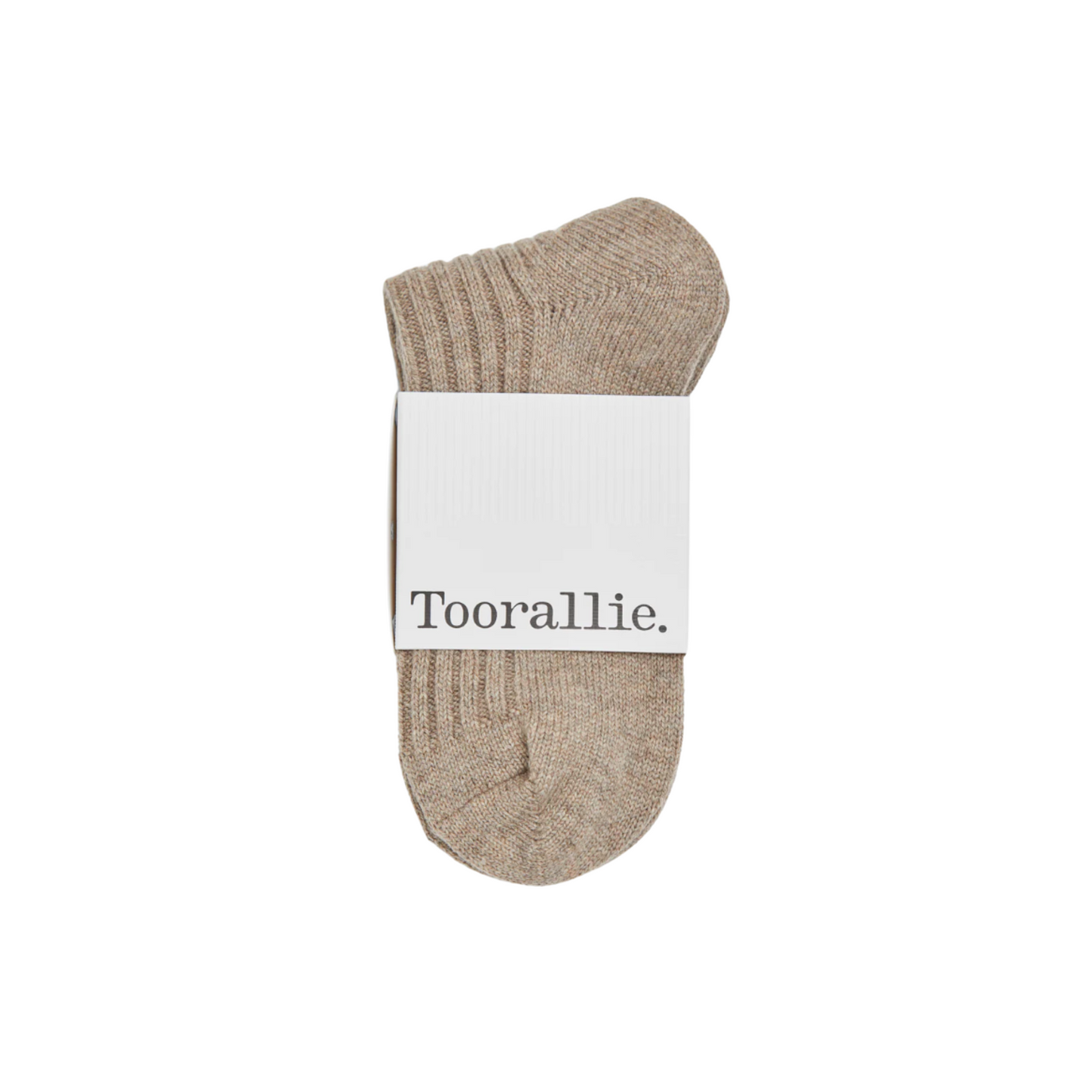 Ribbed Merino Sock - Oat