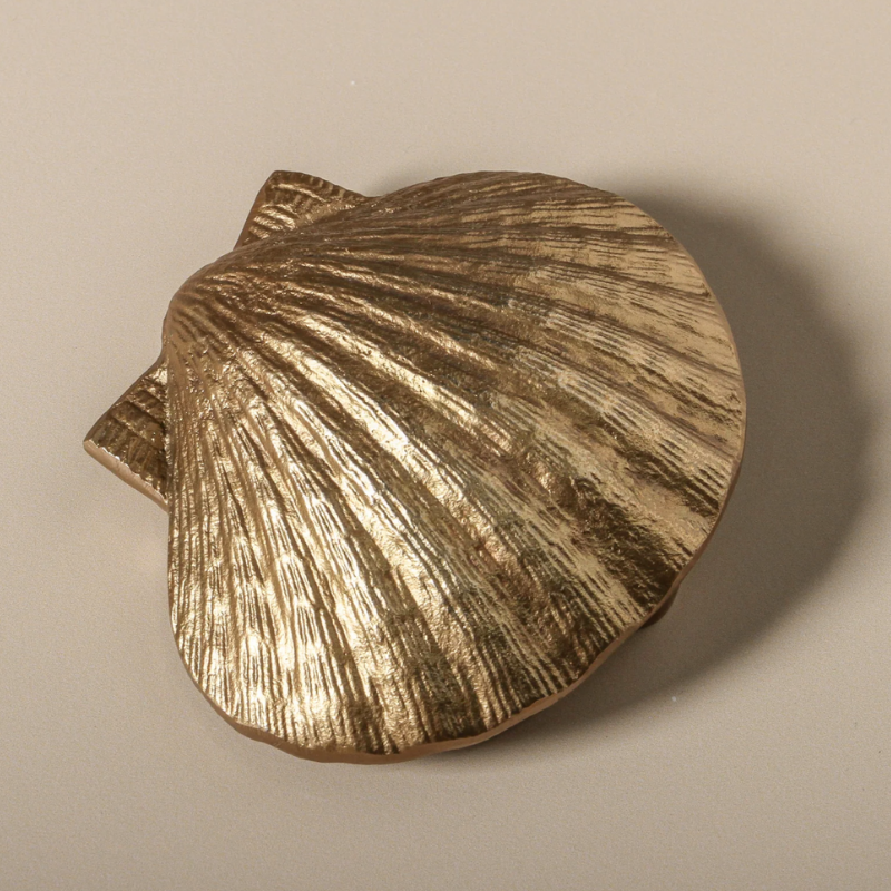 Antique Brass Shell Door Knocker