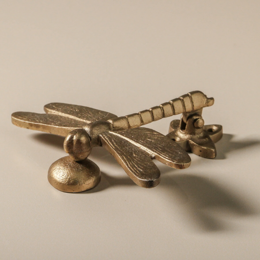 Antique Brass Dragonfly Door Knocker