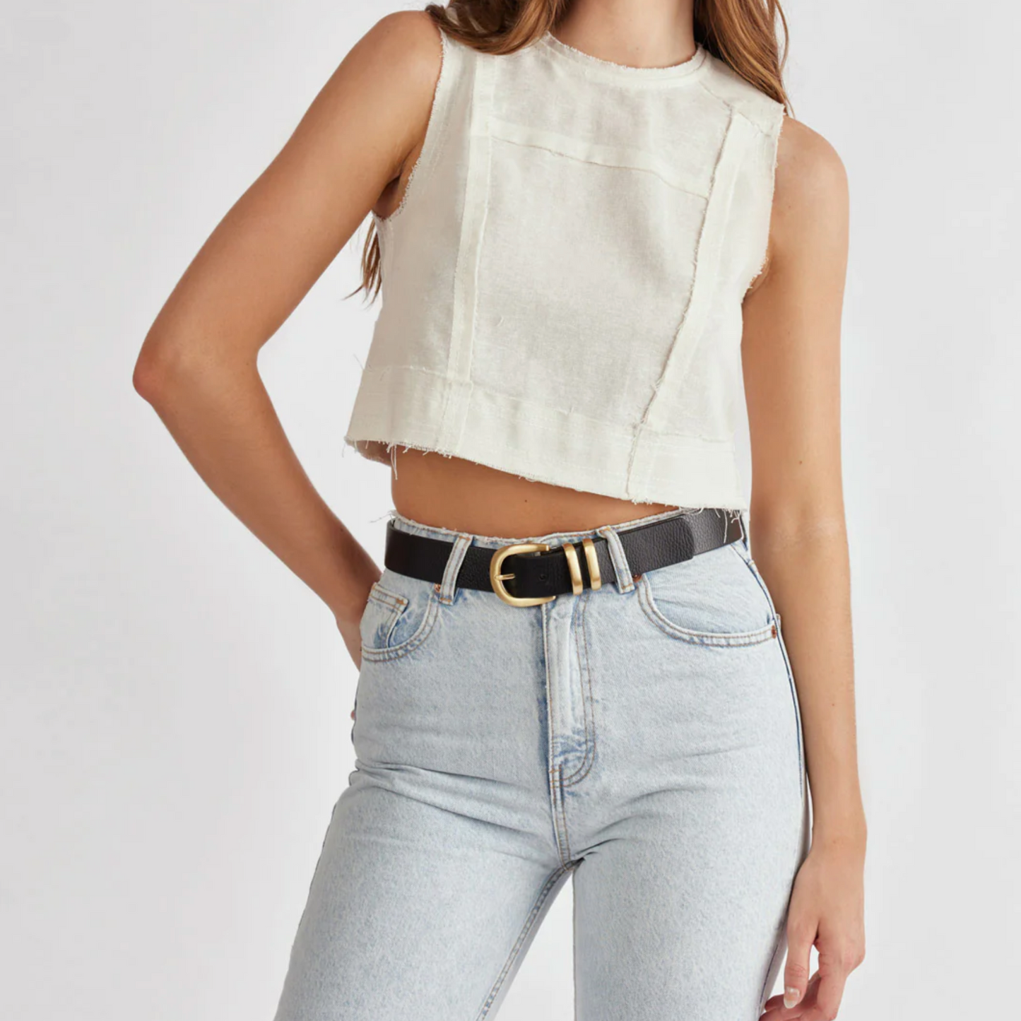 Let It Be Belt - Black & Gold