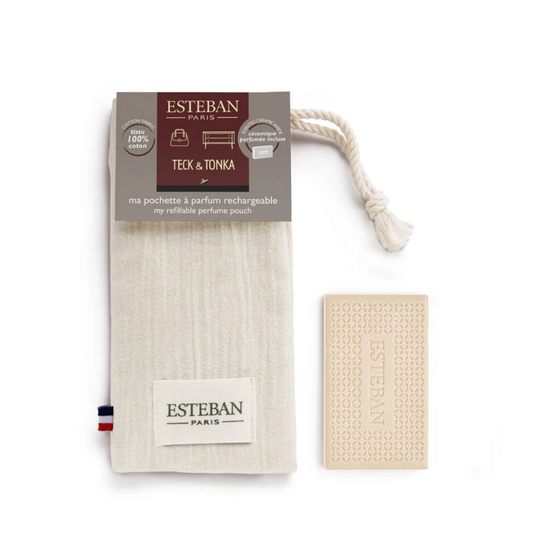 Perfumed Ceramic Tile in Linen Pouch – Teck & Tonka