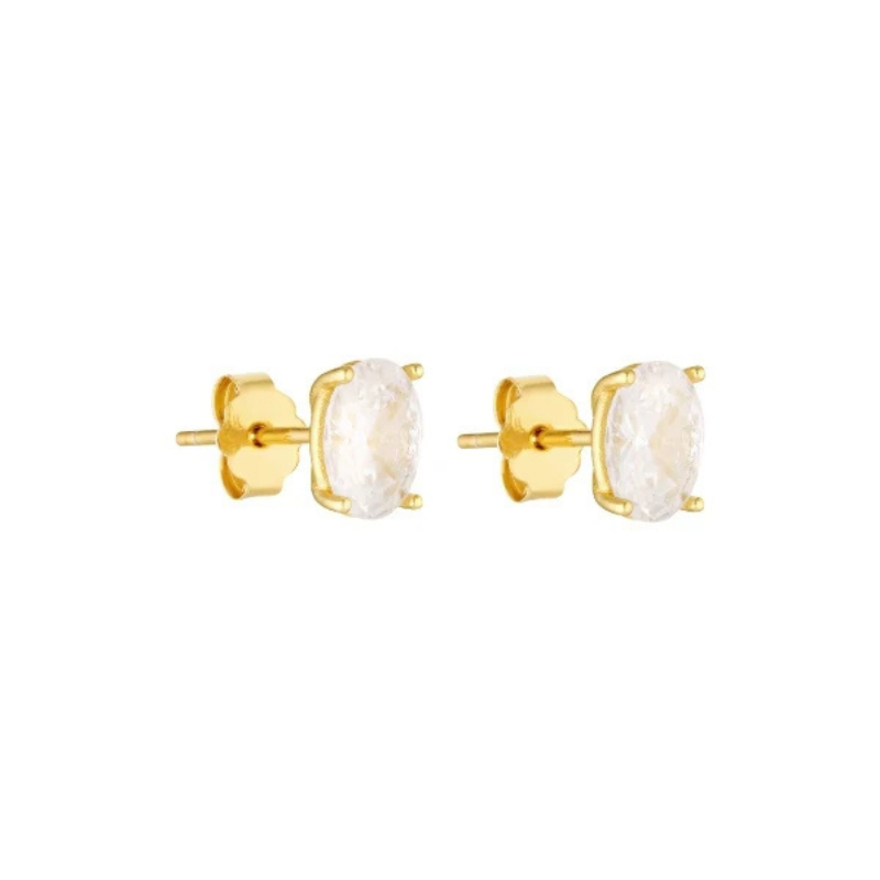 Oval Studs – Gold