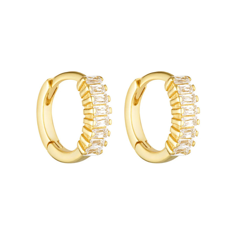 Gemini Huggies - Gold/Clear