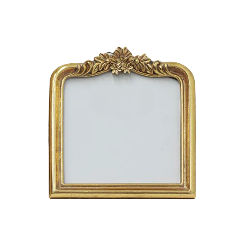Antique Gold Floral Frame 5x5