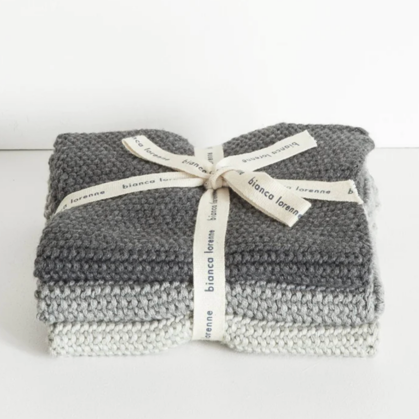 Lavette Washcloths Set Of Three – Grey