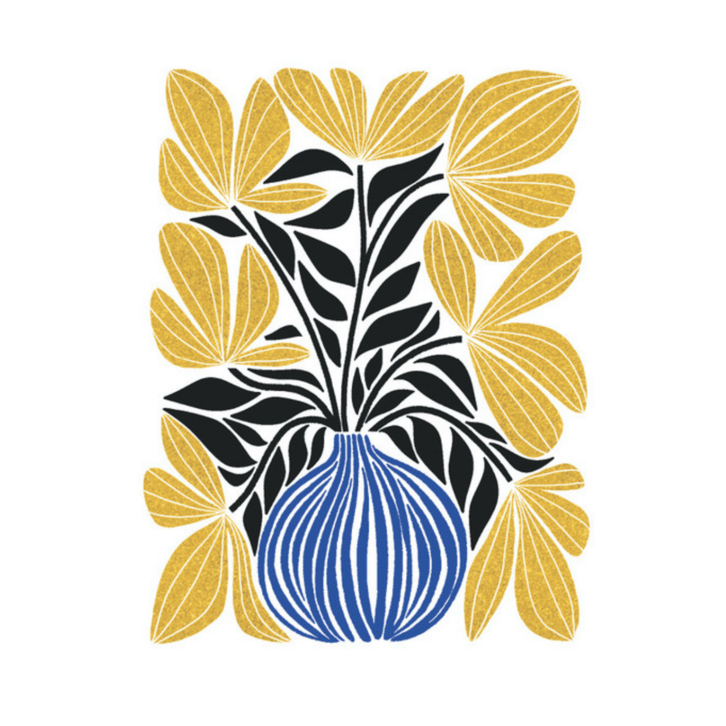 Striped Vase Card