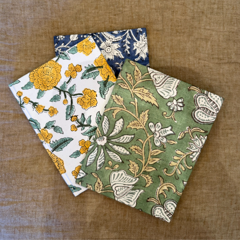 Hand Block Print 100 pages A5 Hardcover Notebook