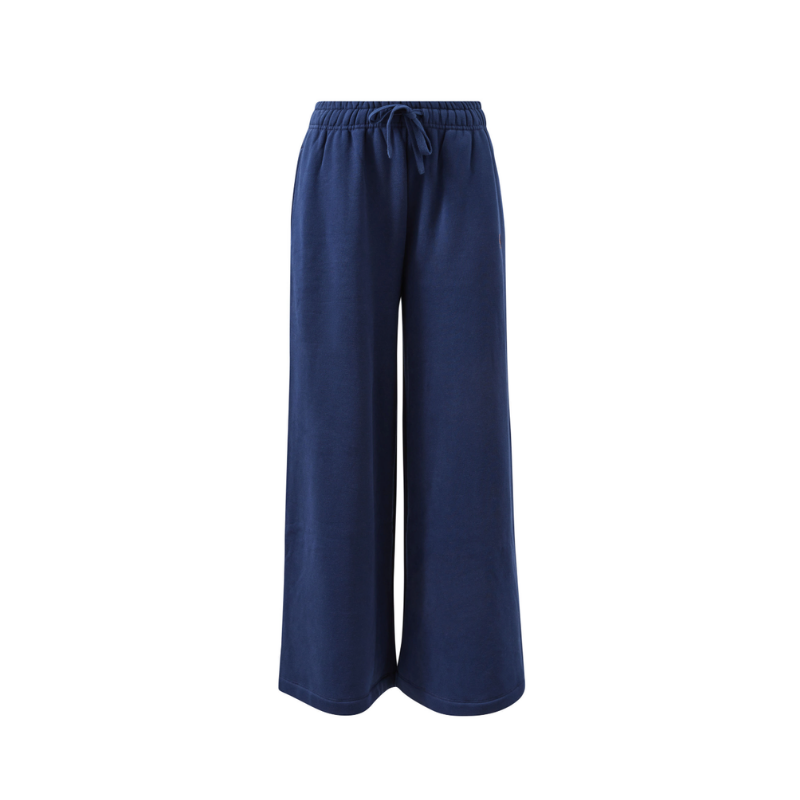 Ivy Wide Leg Trackpant – Heritage Navy