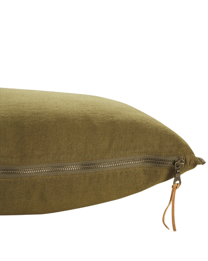 Olive Linen Cushion