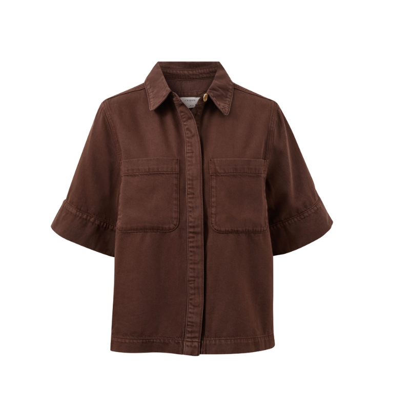 Noa Short Sleeve Shirt – Chocolate