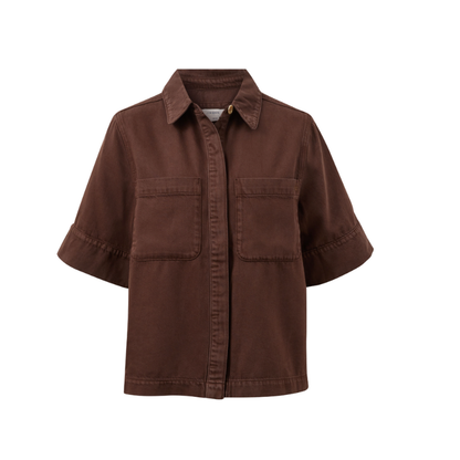 Noa Short Sleeve Shirt – Chocolate