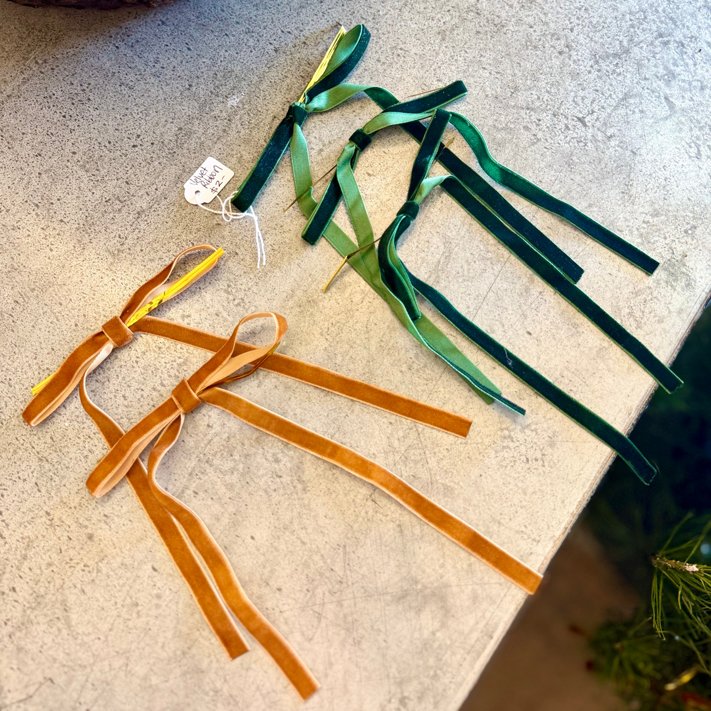 Velvet Bow Decoration