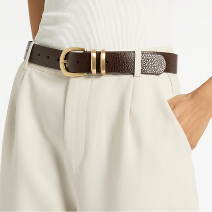 Let It Be Belt - Choc/Gold