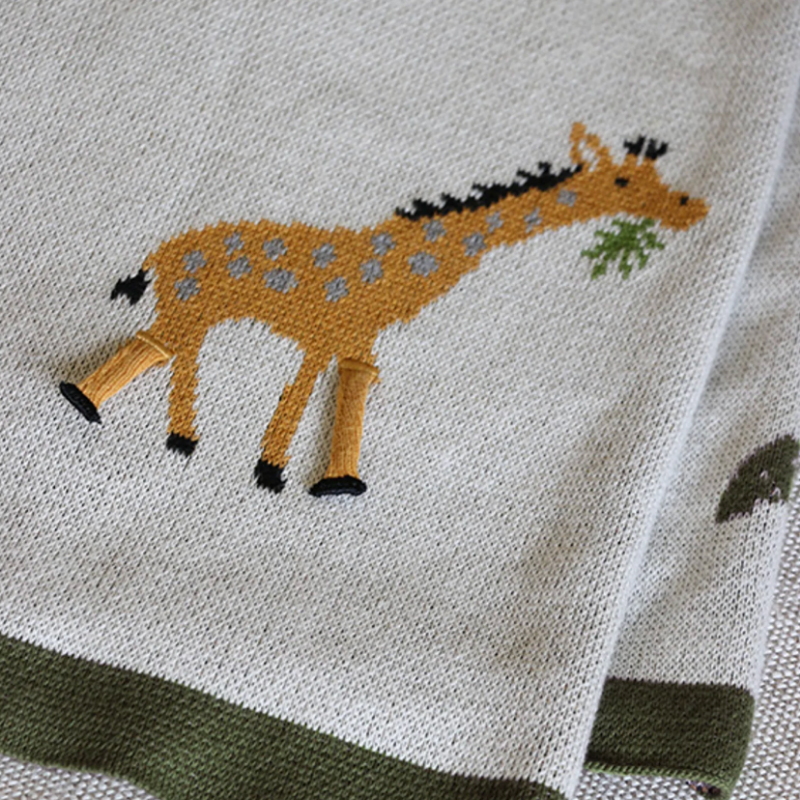 Animal Cotton Baby Blanket