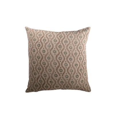 Fern Hand Blocked Cushion