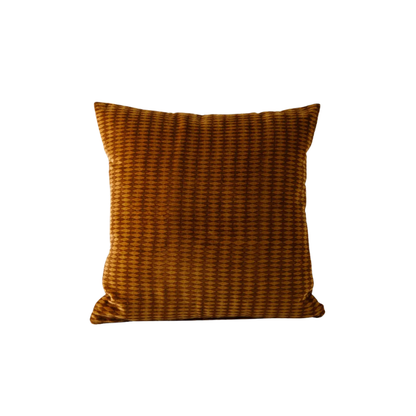 Hand Block Cushion – Tobacco Diamond