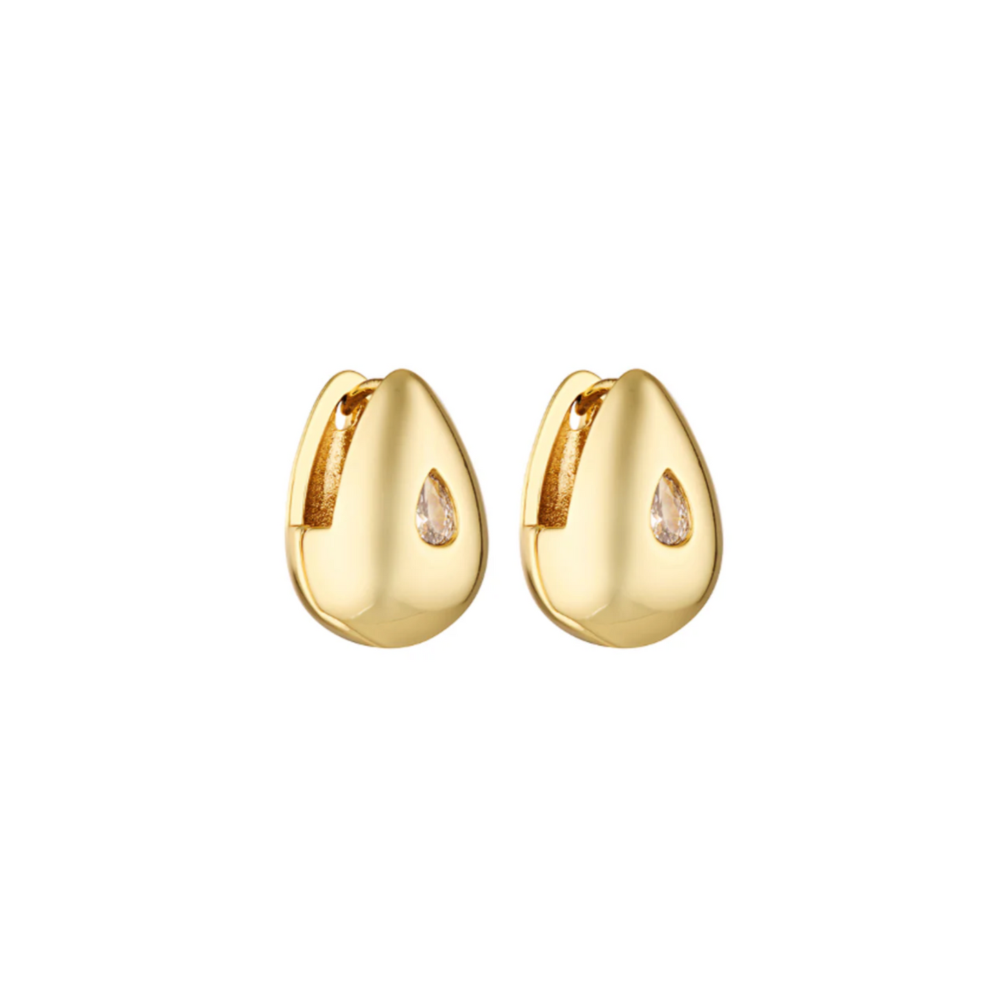 Heritage Earrings – Clear Gold