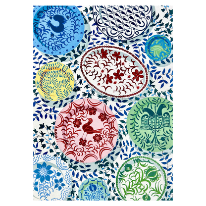 Emma Sheehan Tea Towel – Plates