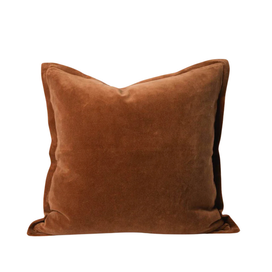 Velvet Cushion – Nutmeg