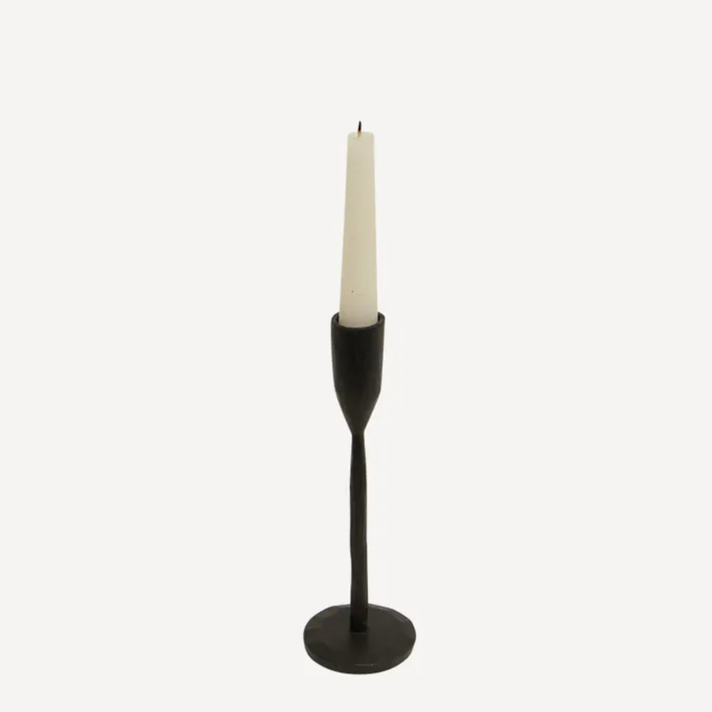 Black Cast Iron Candlestand