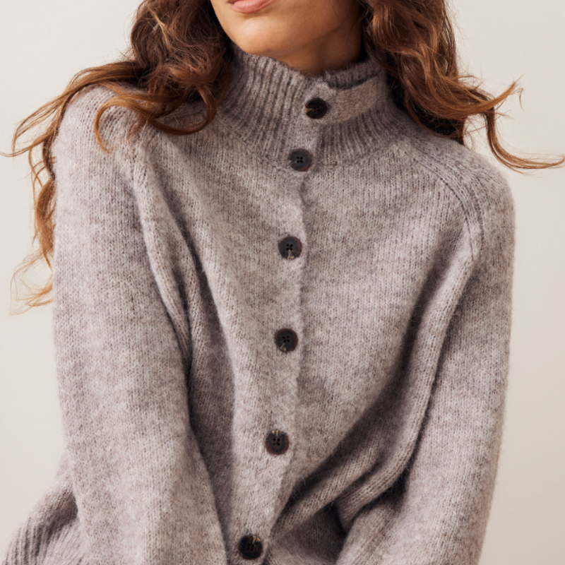 Funnel Neck Cardi