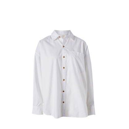 Peta Oversized Shirt – White