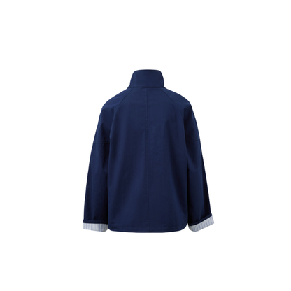 Dakota Funnel Neck Jacket – Navy