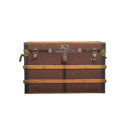 Antique Timber Travelling Trunk