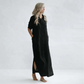 Baltic Linen Maxi Dress – Black