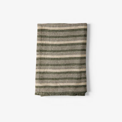 Forest Green Stripe Tea Towel