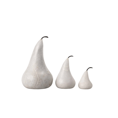 Marble Pear – White