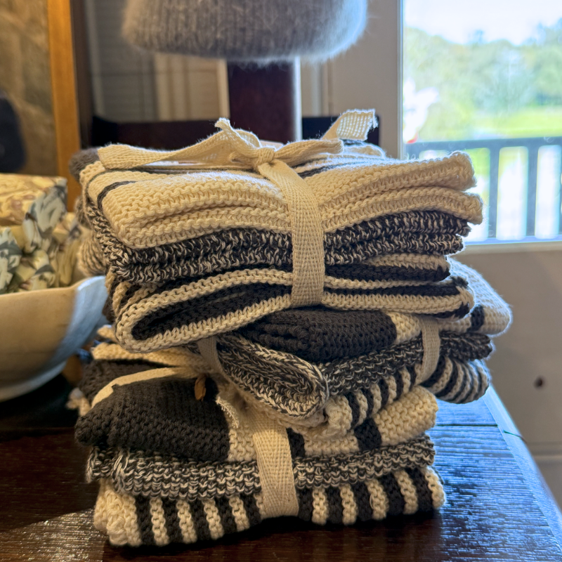 Cotton Knit Washcloth – Grey