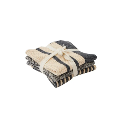 Cotton Knit Washcloth – Grey