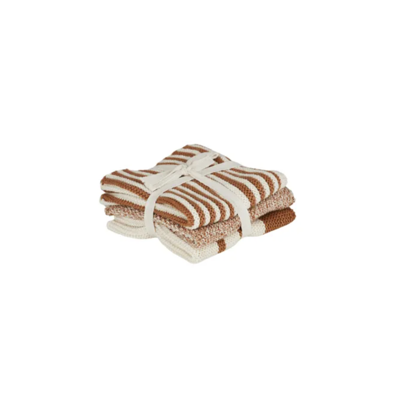 Cotton Knit Washcloth – Mustard